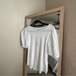 New White Cute Blouse